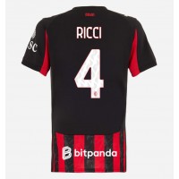 Dres AC Milan Samuele Ricci #4 Domaci za Žensko 2025-26 Kratak Rukav